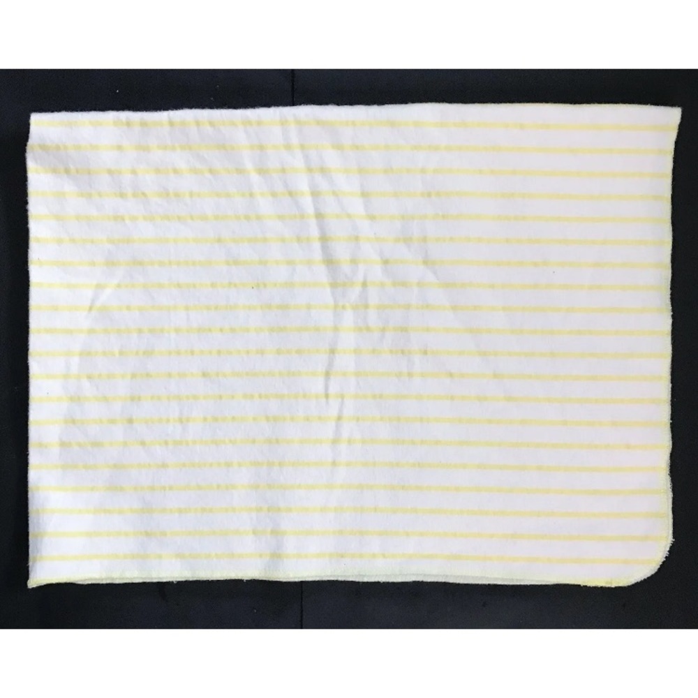 Carters Yellow White Striped Receiving Blanket Baby Security Blankey Neutral